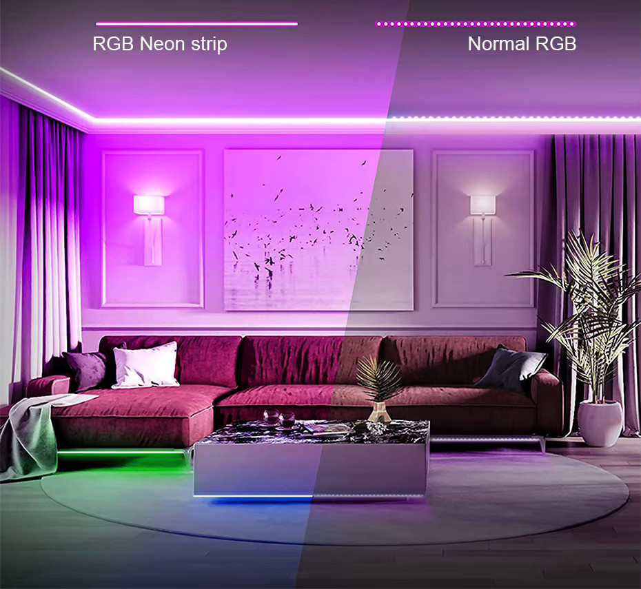 Asign RGB LED-Neonstreifen Wasserdicht 220V mit IR/RF Touch-Fernbedienung Multicolour 5050SMD - Bild 4