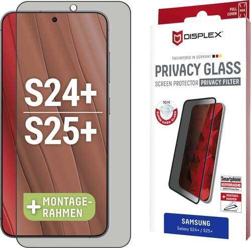 Displex Displayschutzglas mit Blickschutz für Samsung Galaxy S25+ transparent Anti-Fingerprint - Bild 1