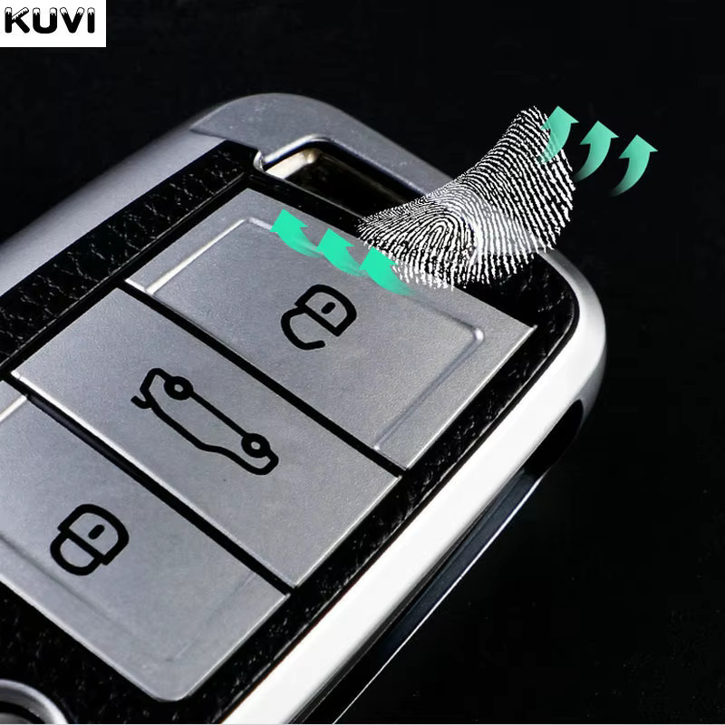 Kuvi Autoschlüssel Schutzhülle für Volkswagen VW Polo Golf7 Tiguan, Skoda Octavia Kodiaq Karoq und Seat Ateca - Bild 3