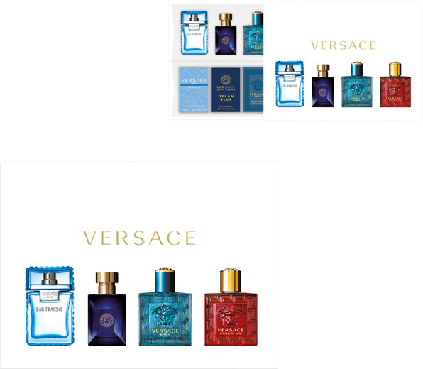 Versace Herren Miniatur Set, 4x5 ml, Dylan Blue, Eros EdT, Eros Flame - Bild 1