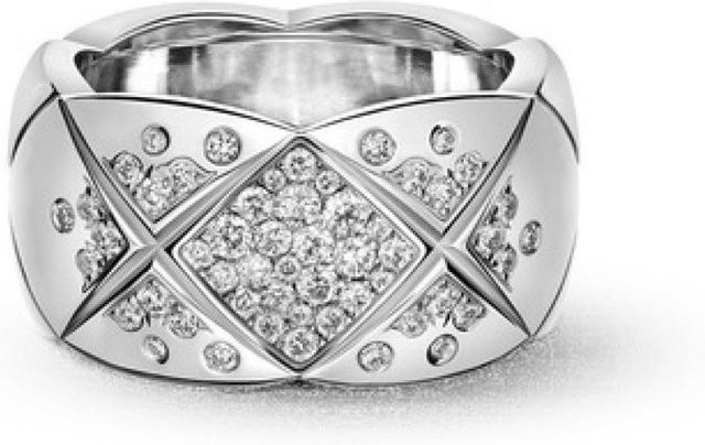 Xiaoxiangfeng Coco Rhombus Ring, 750 Roségold, Zirkonia, Damen - Bild 1