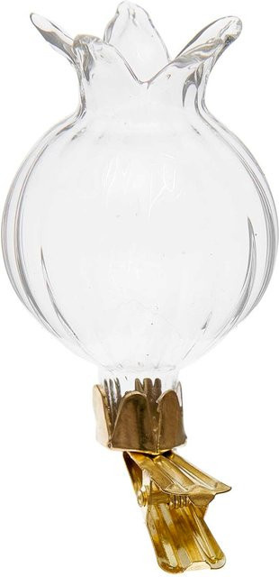 Rico Design Mini Clip-Vase Blüte rund, transparent, B: 4 cm, H: 7,2 cm - Bild 1