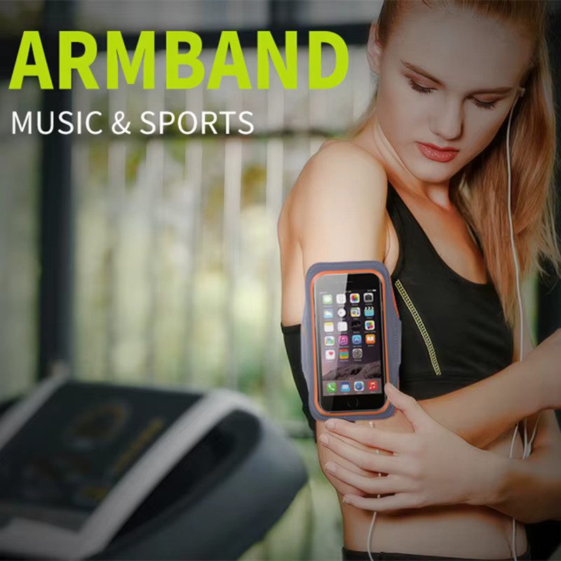 Laufarmband für iPhone, Samsung, Xiaomi, Oppo, Huawei und Honor als Outdoor Sports Handytasche in Orange - Bild 4