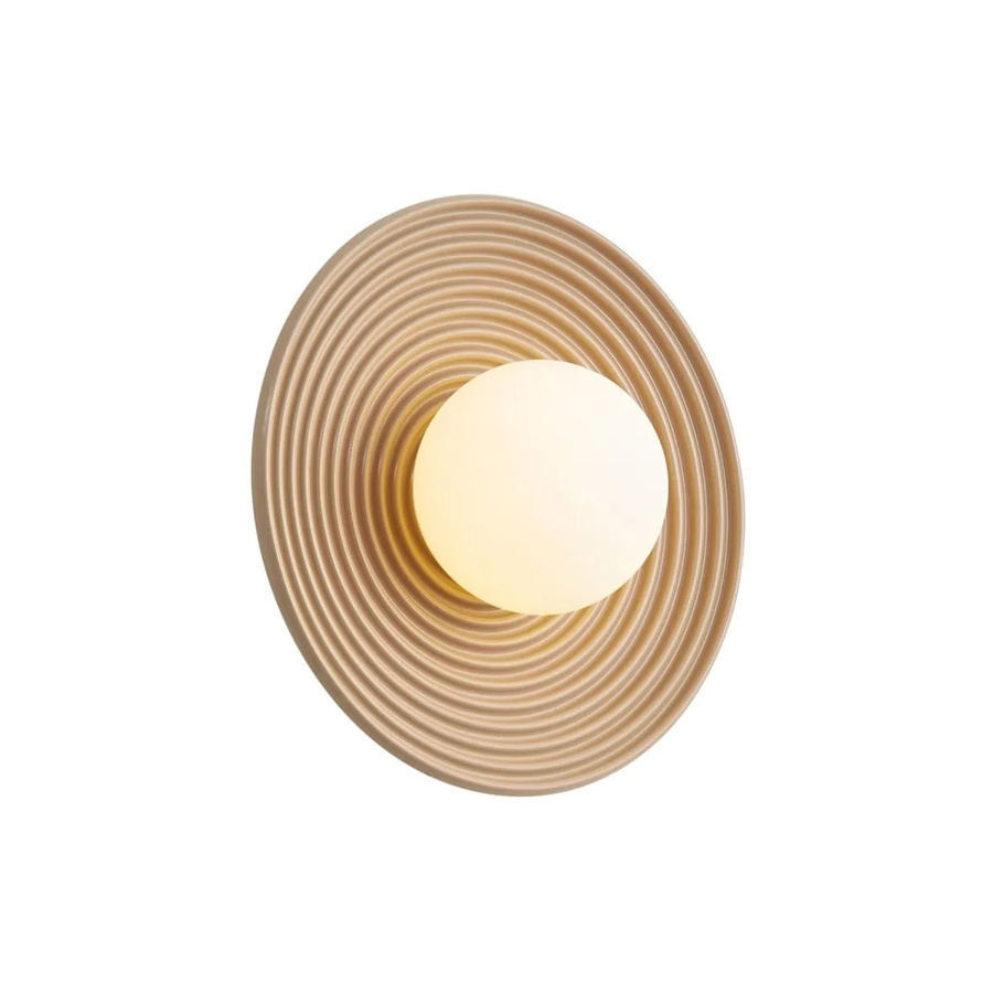 QAZQA Retro Deckenleuchte Beige aus Glas und Metall mit Opalglas für Wohnzimmer und Schlafzimmer - Bild 2
