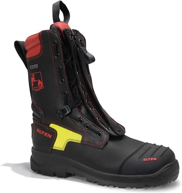 Elten Feuerwehrstiefel Curt II GTX ESD F2A WR aus Rindleder in Schwarz, Größe 48 - Bild 1