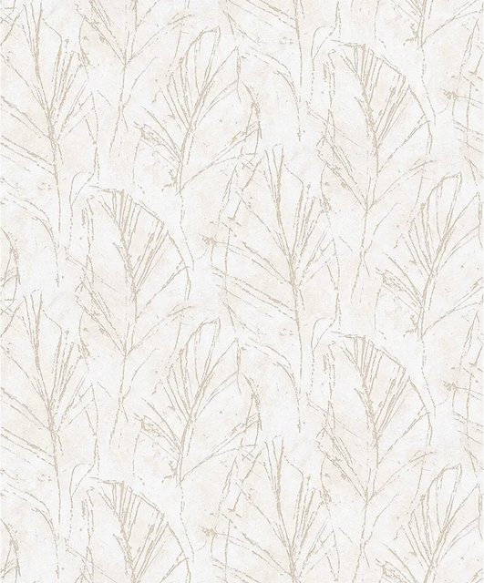 Erismann Vliestapete Fall in Beige mit floralem und botanischem Muster, Rolle, Breite: 0,53 m, Länge: 10,05 m - Bild 1