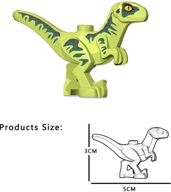TOY LION Baby Dinosaurier Bausteine, 1-teiliges Set, Grün, ab 6 Jahren - Bild 1