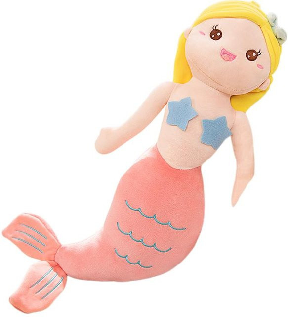 Yiran Health & Beauty Meerjungfrau Fisch Plüschtier, Bunt / Mehrfarbig, 45cm - Bild 1