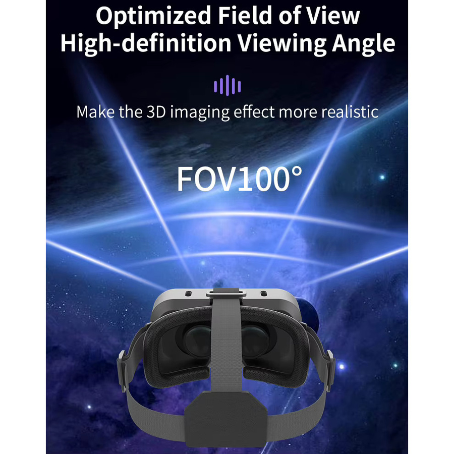 AyeBeau 3D VR Brille Virtual Reality Headset für Smartphones in Schwarz - Bild 2