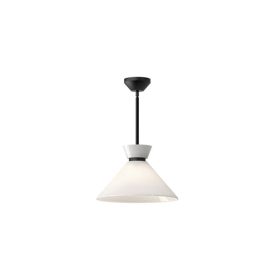Alora Mood Halston Pendelleuchte in Schwarz mit Glaselementen im modernen Kegeldesign - Bild 1