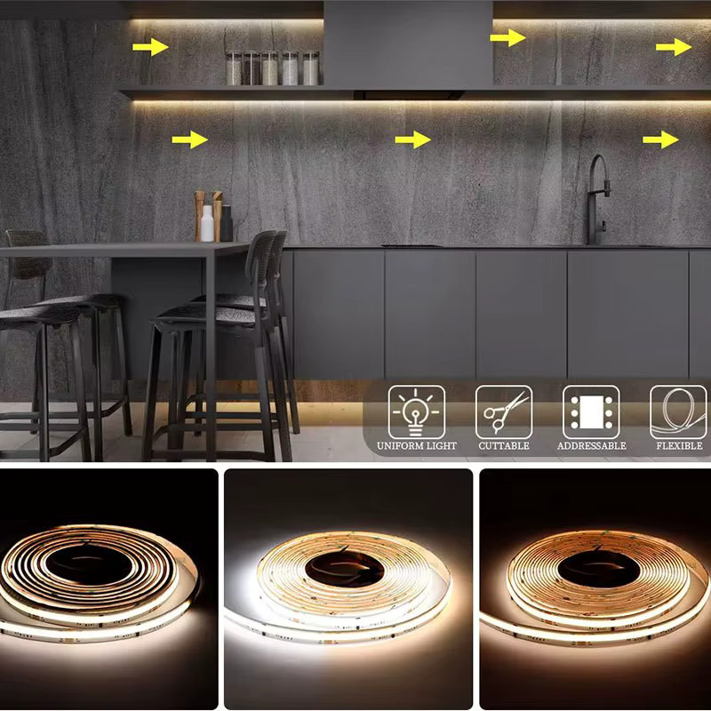 Acosh Neon USB COB-LED-Streifen mit Bewegungssensor in Warmweiß für Schrank, Wohnzimmer und Schlafzimmer - Bild 4