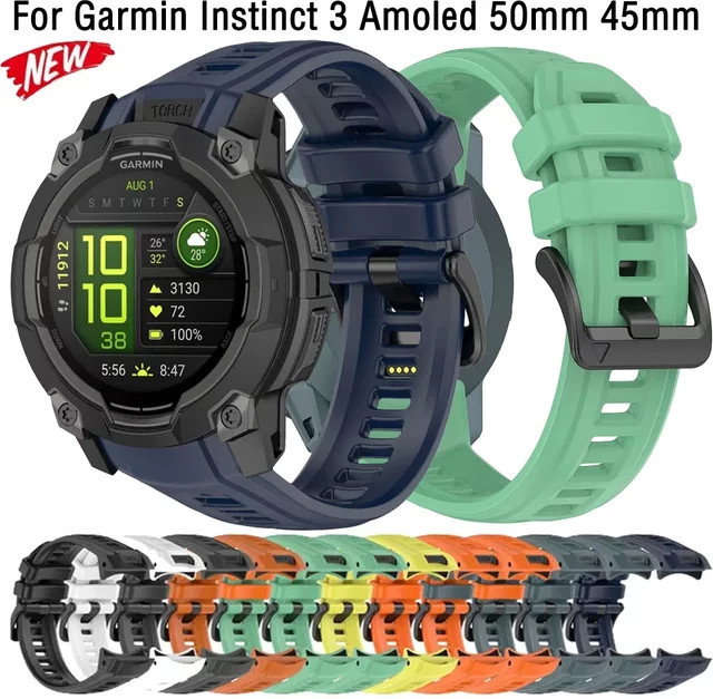 Garmin Uhrenarmband Silikon, Schwarz, Unisex - Bild 1