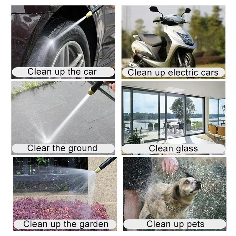 Universelle Hochdruckreiniger Pistole in Schwarz für die Autowäsche und Gartenbewässerung - Bild 5