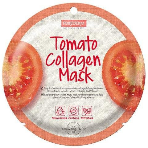 Purederm Kollagen Gesichtsmaske, Tomate, 18g - Bild 1