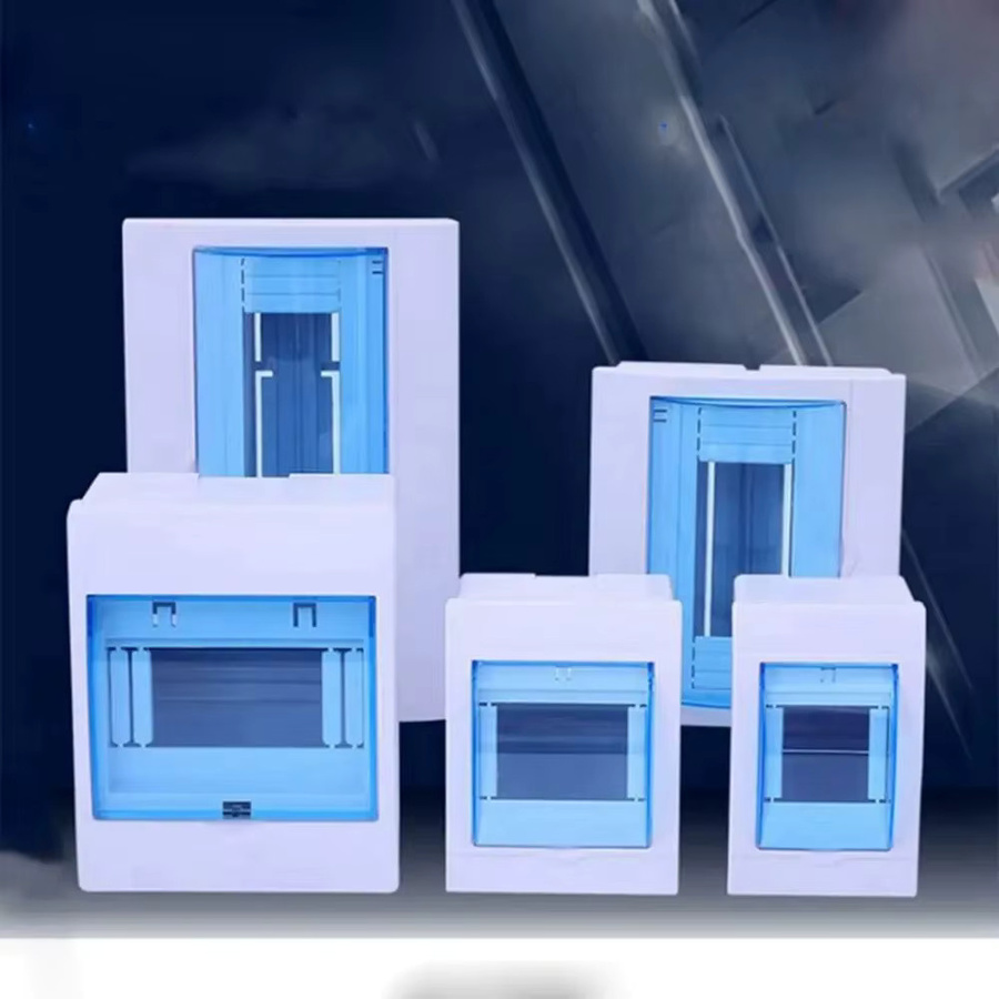 Transparente Kunststoff-Verteilerbox mit 12 Wegen für elektrische Projekte, B/H/T: 24,0 x 15,0 x 7,5 cm - Bild 2