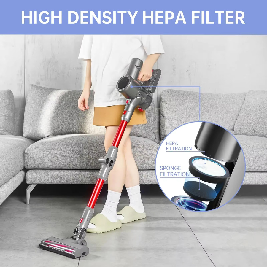 HEPA-Filter und Schwammfilter Set von HOME TIMES kompatibel mit AceVac 11, Afoddon A200Pro/A200 und ORFELD B08/C10A/C10G Akku-Staubsaugern - Bild 5