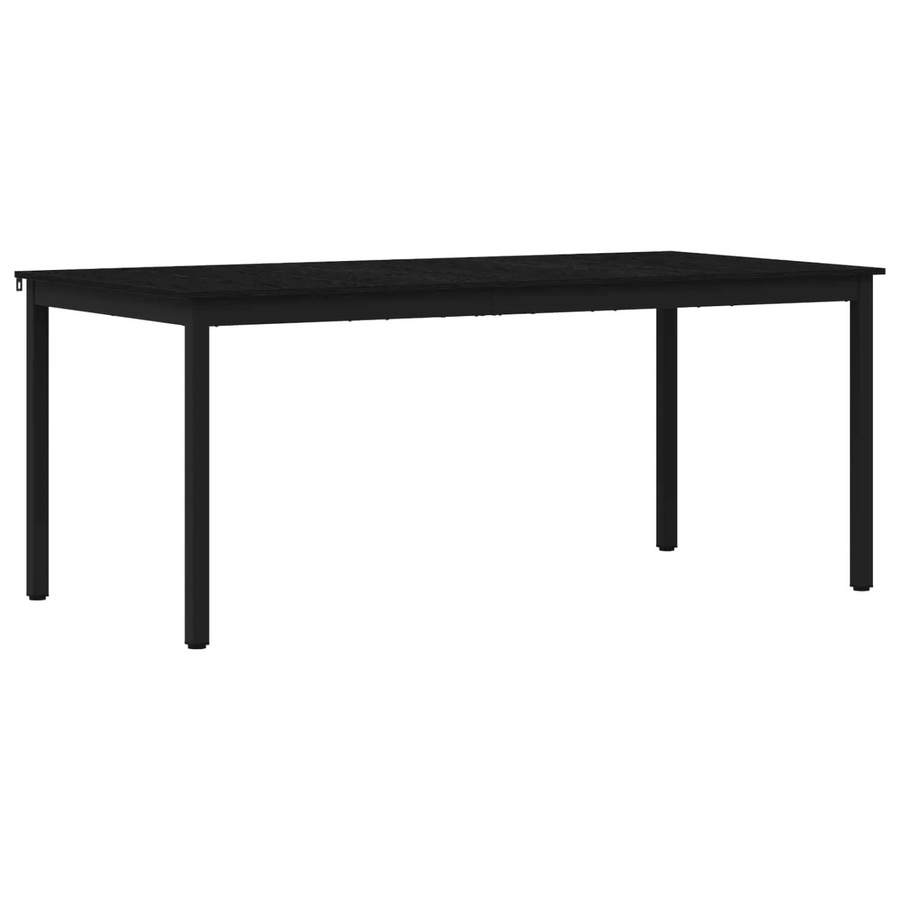 vidaXL Esstisch aus Holzwerkstoff in Eiche mit schwarzen Beinen, rechteckig und minimalistisch, B/T/H: 90 x 90 x 75 cm - Bild 2
