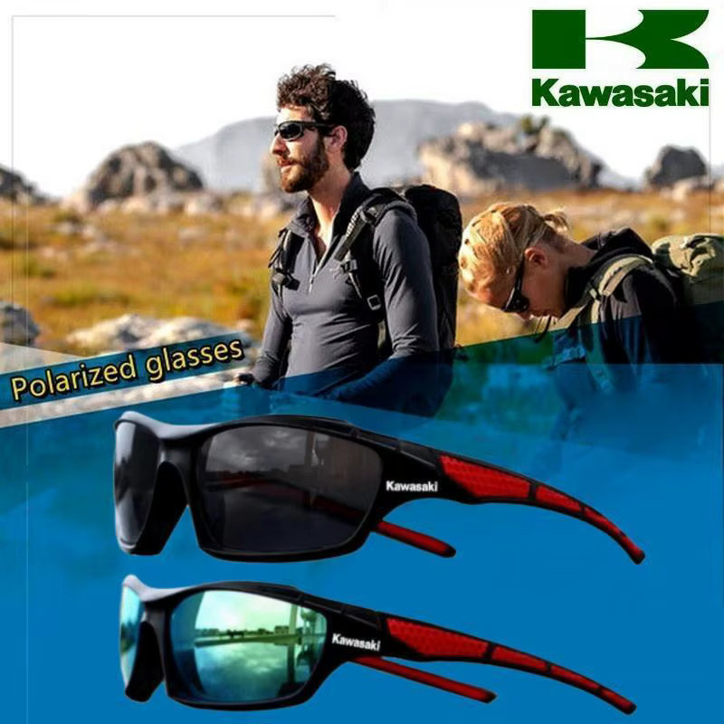 Kawasaki Sonnenbrille, Vollrand, Kunststoff, polarisiert, Unisex, grün, schwarz - Bild 4