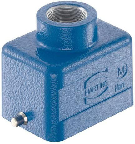 HARTING Tüllengehäuse 19 36 006 1441 in Blau aus Zinkdruckguss - Bild 1