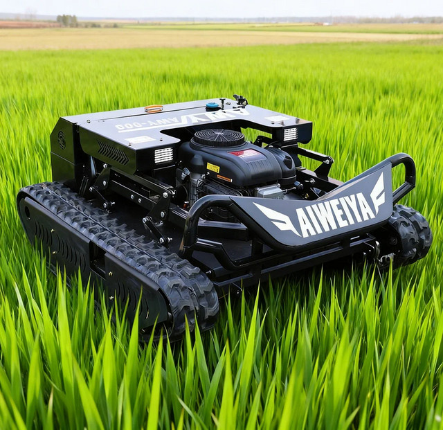 AIWEIYA Ferngesteuerter Rasenmäher-Roboter in Schwarz mit 900mm Schnittbreite - Bild 1