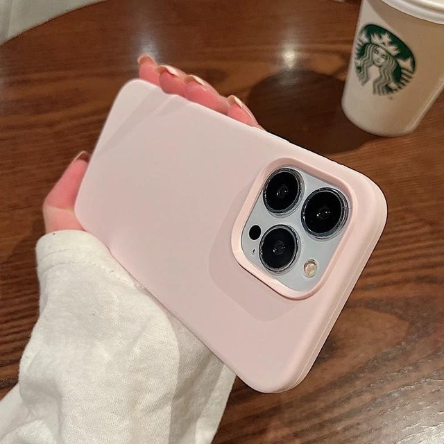 YULIN Silikon Handyhülle für iPhone 15 Pro Max Plus Stoßfest und Weich in Titan Grau - Bild 1