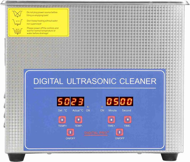 Aimo Digitaler Ultraschallreiniger mit Heizung aus Edelstahl in Silber, Volumen: 2 l - Bild 1