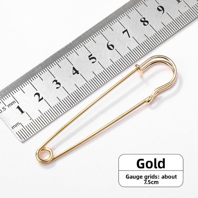 Everyday Home Sicherheitsnadeln, Broschen, Gold, 7,5 cm - Bild 1