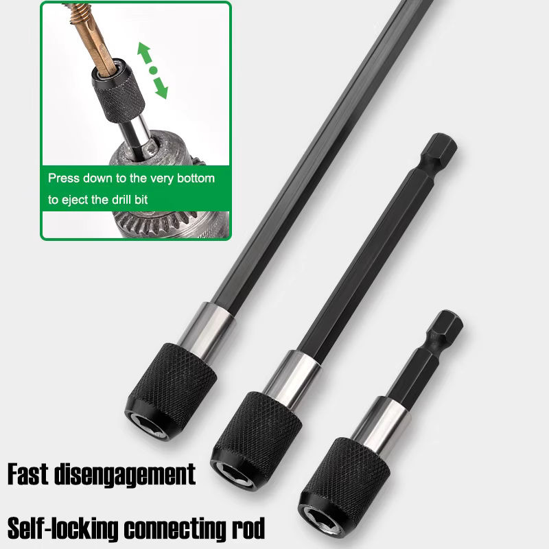 AXE SHAN Selbstsichernde Verlängerungs-Pleuelstange mit 1/4 Zoll und 6,3 mm Sechskantschaft, Magnetischer Konvertierungsadapter für Bohrer und Schraubendreher - Bild 6