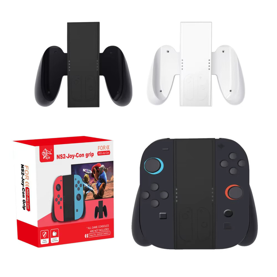 Gaming-Griff für NS2-Gamepads und Switch 2 Joy Con, Controller-Griffhalterung aus Kunststoff, Schwarz - Bild 3