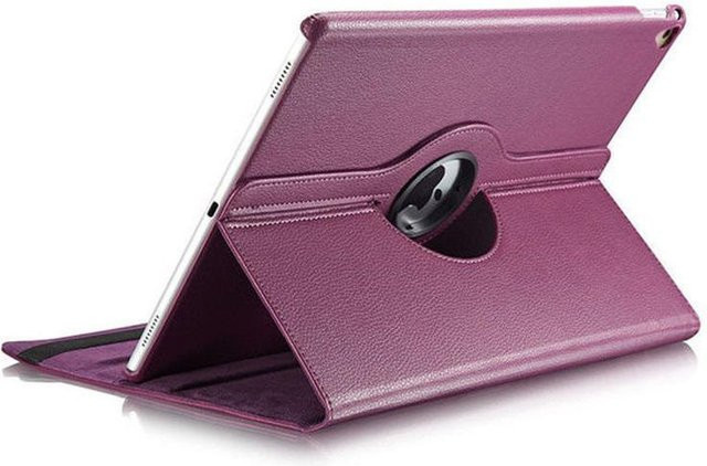 360 Grad drehbare Smart Cover Schutzhülle aus PU-Leder für iPad Pro 12,9 Zoll 1. und 2. Generation (A1584, A1652, A1670, A1671), Farbe: Lila - Bild 1