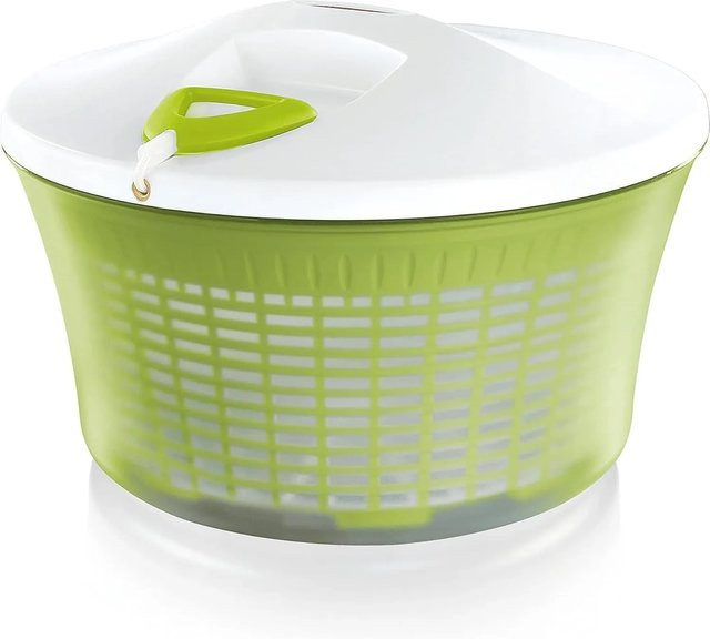 Leifheit Salatschleuder ComfortLine in Grün/Weiß mit 5,5 l Fassungsvermögen und 27 cm Durchmesser - Bild 1