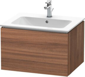 Duravit Waschtischunterschrank L-Cube wandhängend in Nussbaum Natur mit 1 Auszug, B: 62 cm, T: 48,1 cm, H: 40 cm - Bild 1