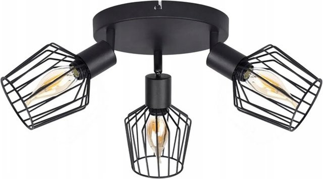 NETTLIFE Deckenstrahler aus Metall in Schwarz, moderner LED-Zylinder mit E14-Fassung und verstellbarem Licht, warmweiß - Bild 1