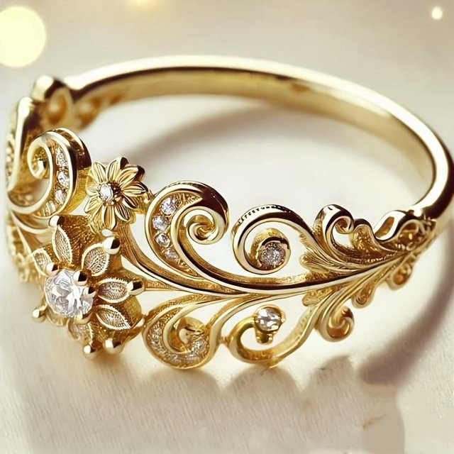 Yanhui Ring, Gold, Zirkonia, Damen, 10 - Bild 1
