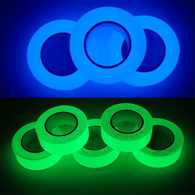 Leuchtendes Sicherheitsband in Grün, 3m lange fluoreszierende Warnaufkleber für Treppen und Böden - Bild 1