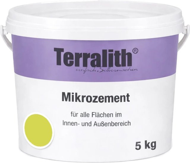 Terralith Mikrozement Fix & Fertig LFC0563 in Grün, wasserbasiert, 5 kg für 3,5 qm - Bild 1