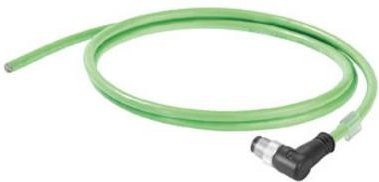 Weidmüller Sensor-Aktor-Datensteckverbinder M12 Stecker gewinkelt grün - Bild 1