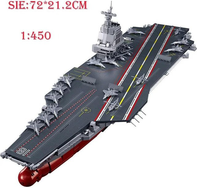 Liaoning Kriegsschiff Bausteine, Militärischer Zerstörer Flugzeugträger Kampfboot, ab 14 Jahren - Bild 1