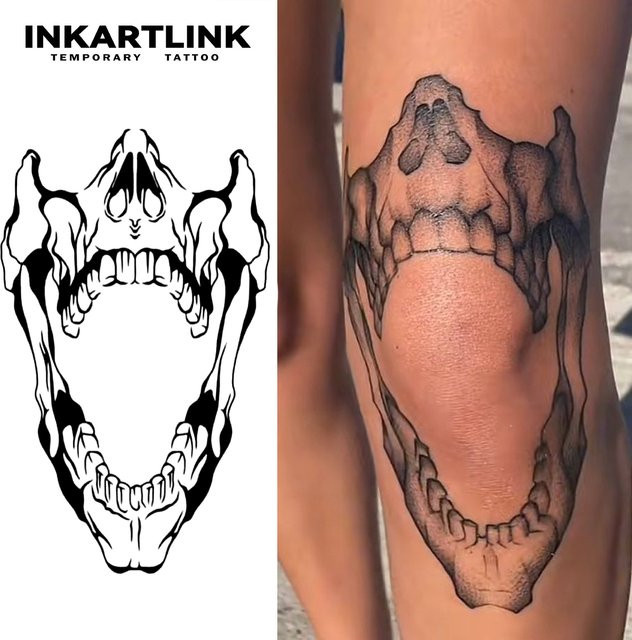 Geschenkt von Dämonen Temporäres Tattoo, wasserfest, semi-permanent - Bild 1