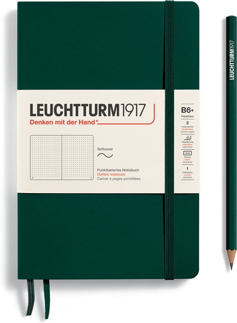 LEUCHTTURM1917 Notizbuch B6 Softcover Dotted Forest Green - Bild 1