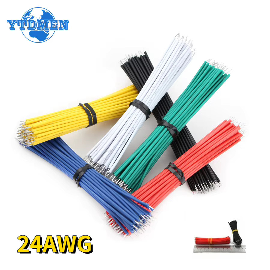 YTDMEN Zinnleiterdraht 24AWG verzinntes Steckbrett PCB-Lötkabel 8 cm in Schwarz und Multicolour - Bild 3