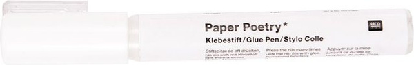 Rico Design Paper Poetry Klebestift für Transferfolie, Durchsichtig, 4 mm