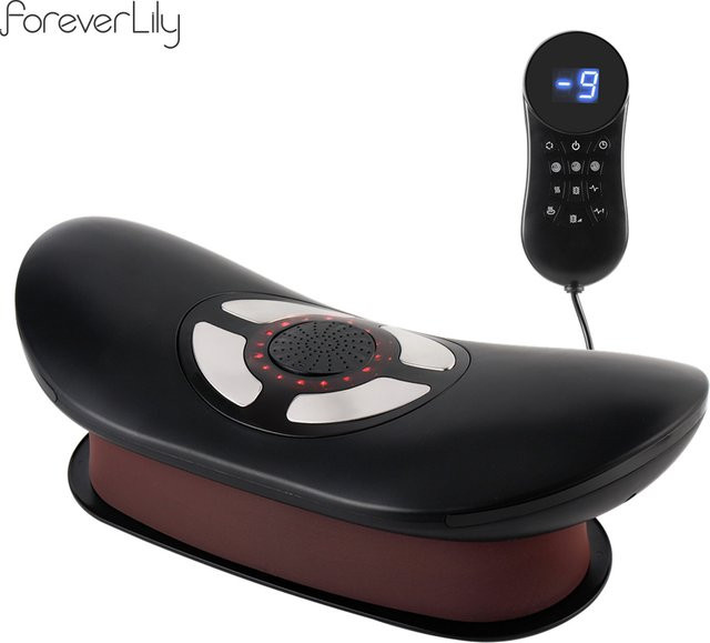 foreverlily Elektrisches Taillen-Traktionsmassagegerät, Unisex, schwarz - Bild 1