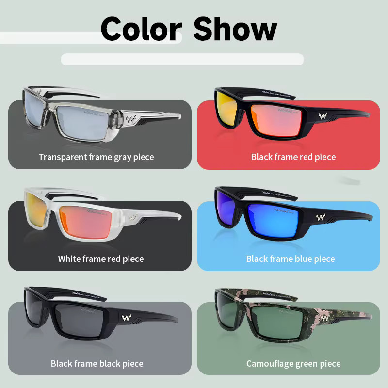 Waterland Sportsonnenbrille, TR90, Vollrand, polarisiert, Unisex - Bild 5