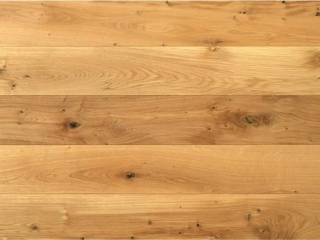 Timefloor Massivholzdiele Eiche Rustikal Naturgeölt Braun Dicke: 2,0 cm - Bild 1