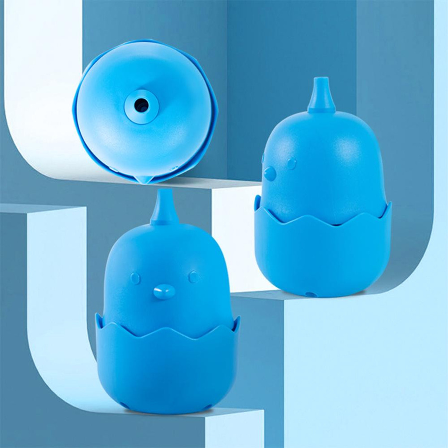 Neoglint Mini Elektrische Ballonpumpe im Cartoon-Küken-Design, Blau, Tragbare Ballongebläsemaschine mit breitem Lufteinlass - Bild 2