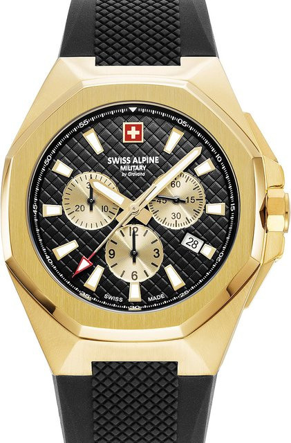 Swiss Alpine Military Chronograph, Quarz, Edelstahl, 42 mm, Herren - Bild 1