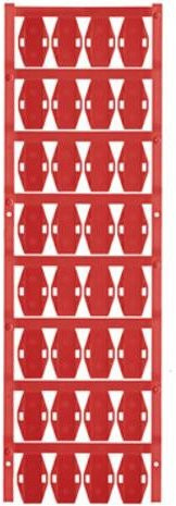 Weidmüller VT SFX 9/24 NE RT V0 Leitermarkierer in Rot mit einer Beschriftungsfläche von 15 x 24 mm zur Montage mittels Kabelbinder - Bild 1