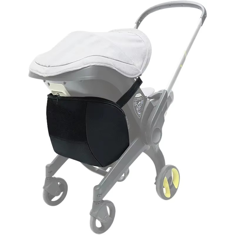 Aufsteckbare Aufbewahrungstasche für Doona Kleinkinderautositz und Kinderwagen als Organizer und Wickeltasche in Schwarz - Bild 3
