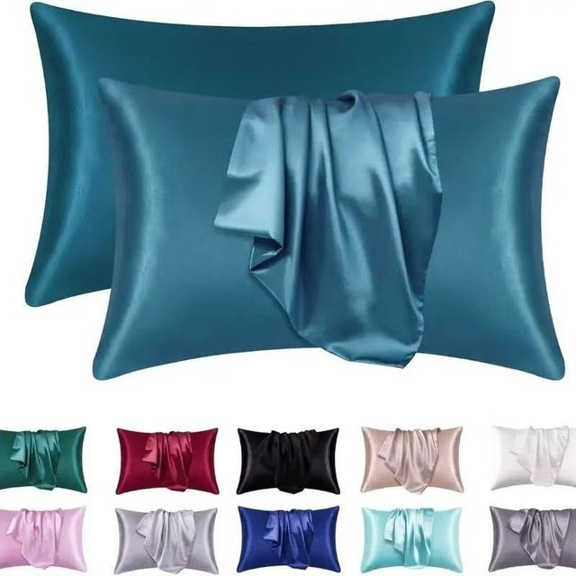 JMG Clothing Kissenbezug aus Satin in Blau, B/H: 51 x 66 cm - Bild 1